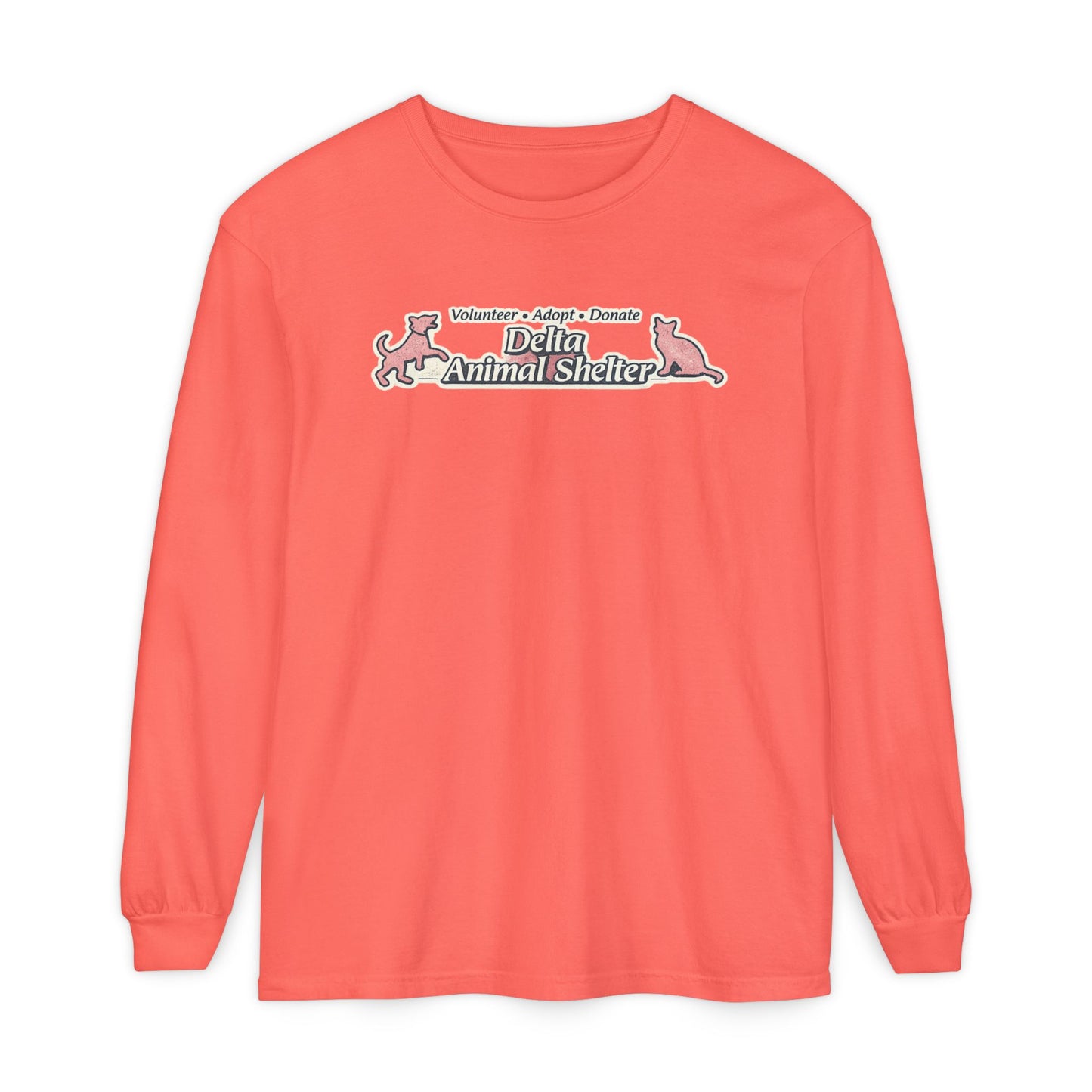 Delta Animal Shelter Long Sleeve "Retro Style" Collection Tee (Internal)