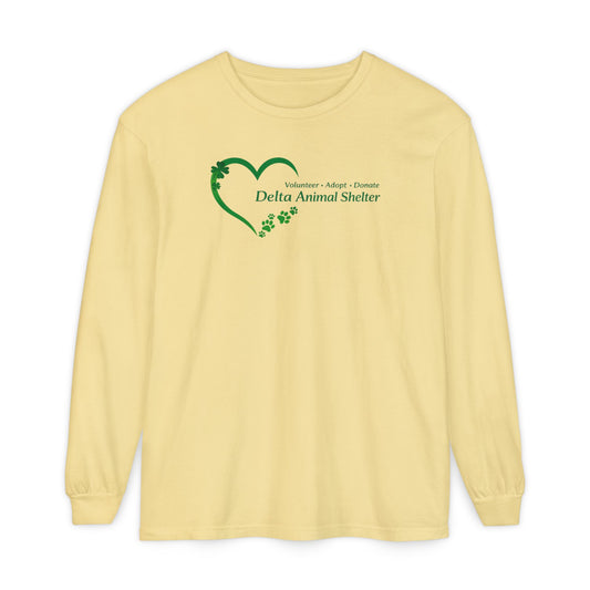 Staff Inventory Delta Animal Shelter Long Sleeve St. Patrick's Day Heart