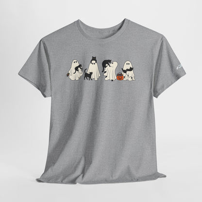 Delta Animal Shelter Cute Ghost Cats Halloween T‑Shirt