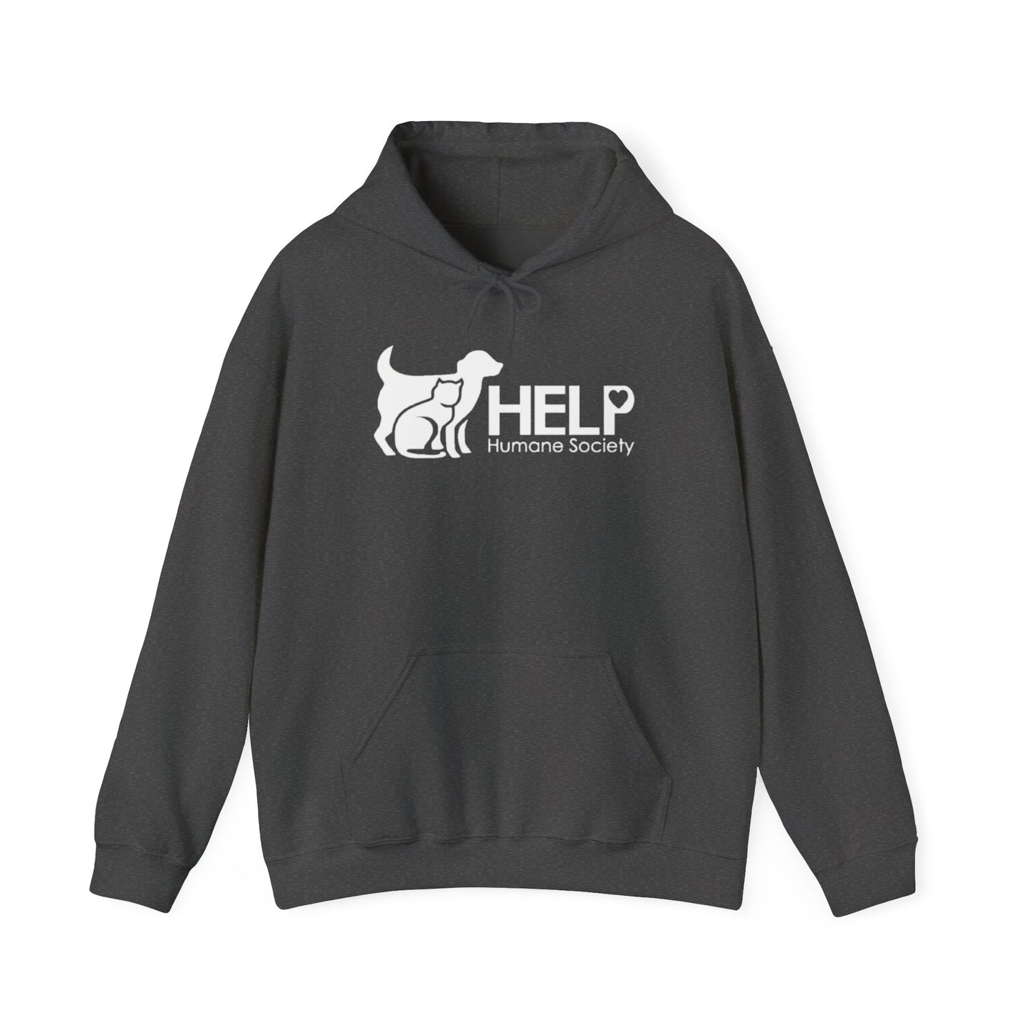 HELP Humane Society White Logo - Fundraising Hoodie