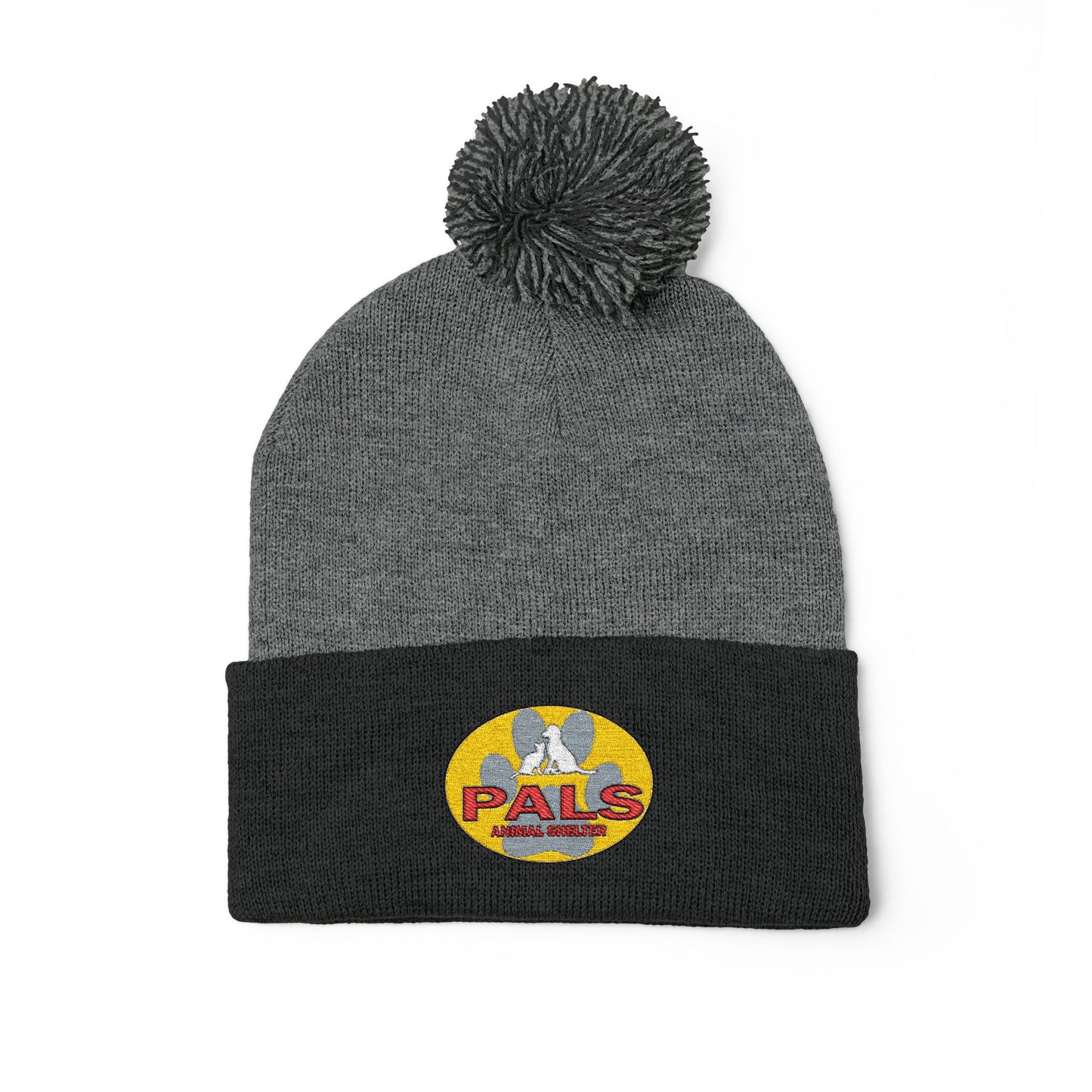 PALS Animal Shelter Embroidered Pom-Pom Beanie