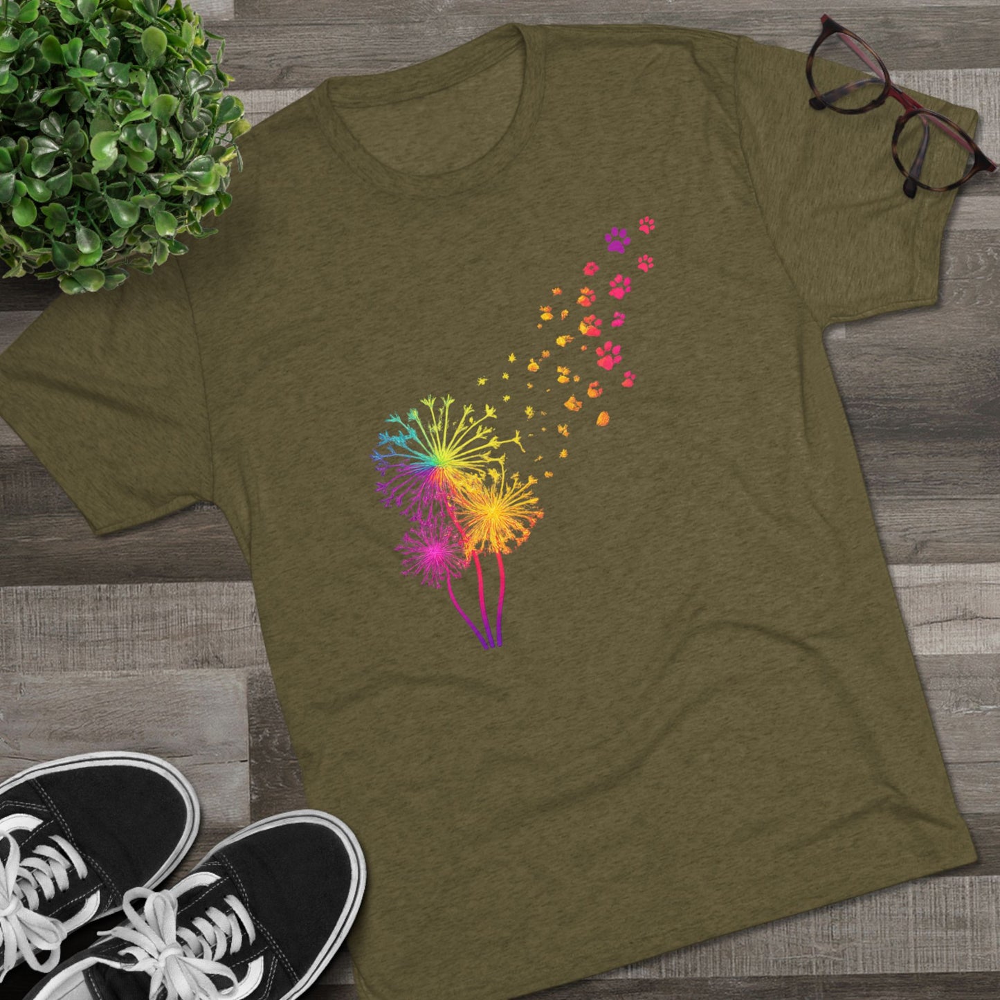 Delta Animal Shelter Tri-Blend Dandelion T-Shirt