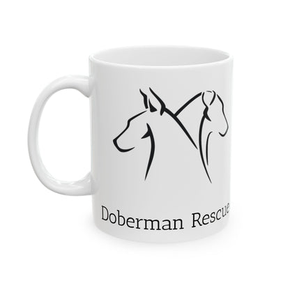 Doberman Rescue Alliance Ceramic Mug - Perfect for Dog Lovers