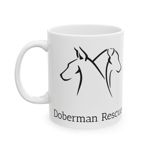 Doberman Rescue Alliance Ceramic Mug - Perfect for Dog Lovers