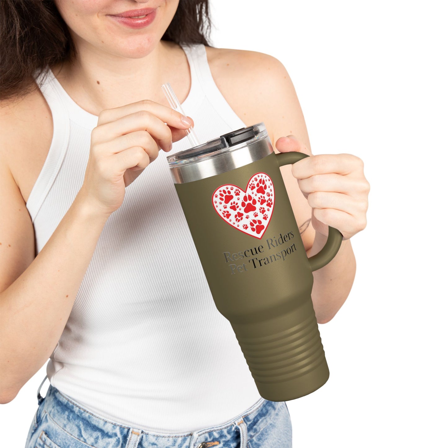 Rescue Riders Pet Transport 40oz Insulated Travel Mug
