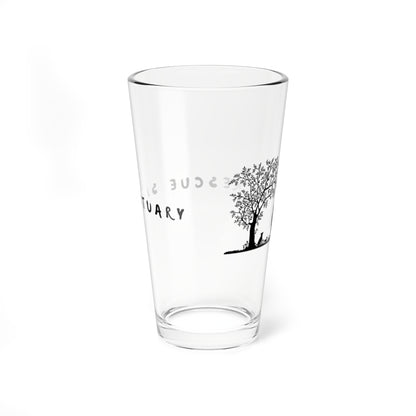 AH Rescue Sanctuary 16oz Mixing Glass — Silhouette Tree & Rescue Dog Barware