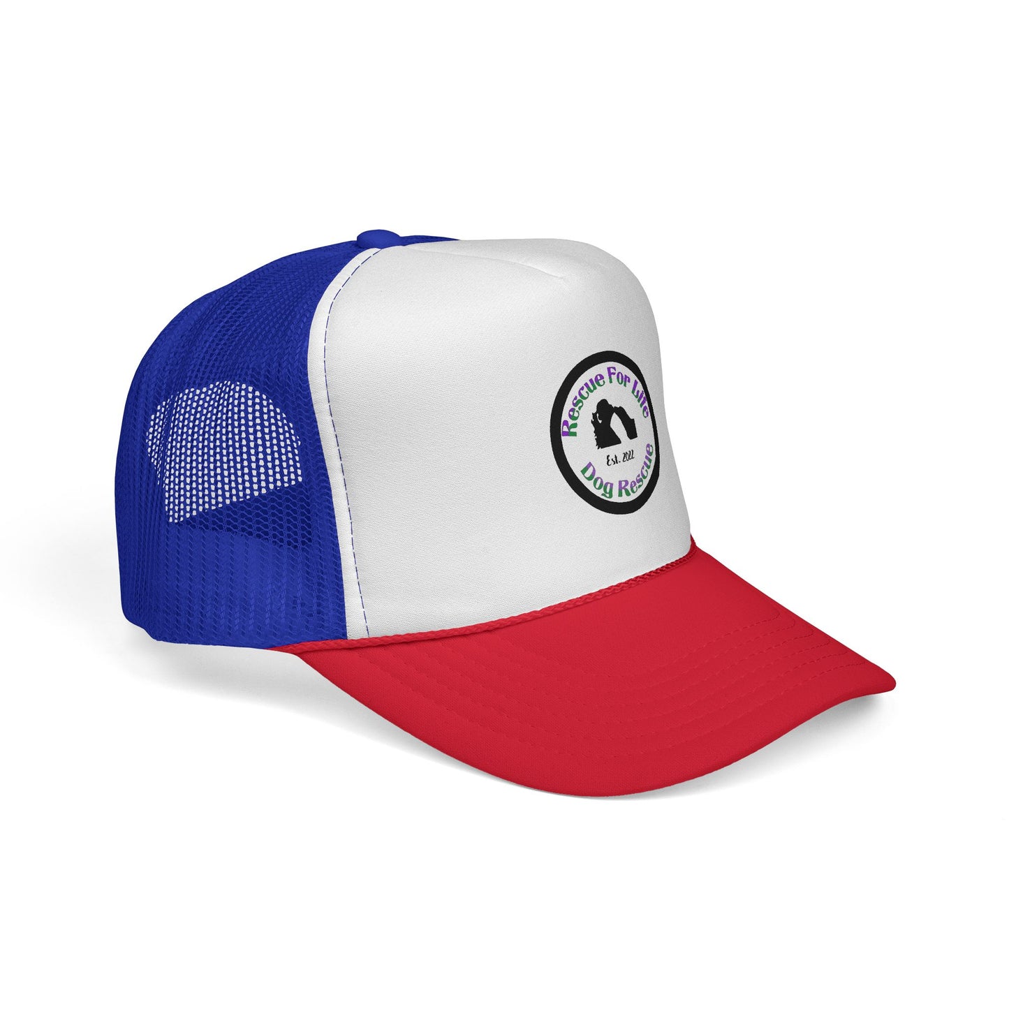 Rescue For Life Trucker Hat with Retro Patch
