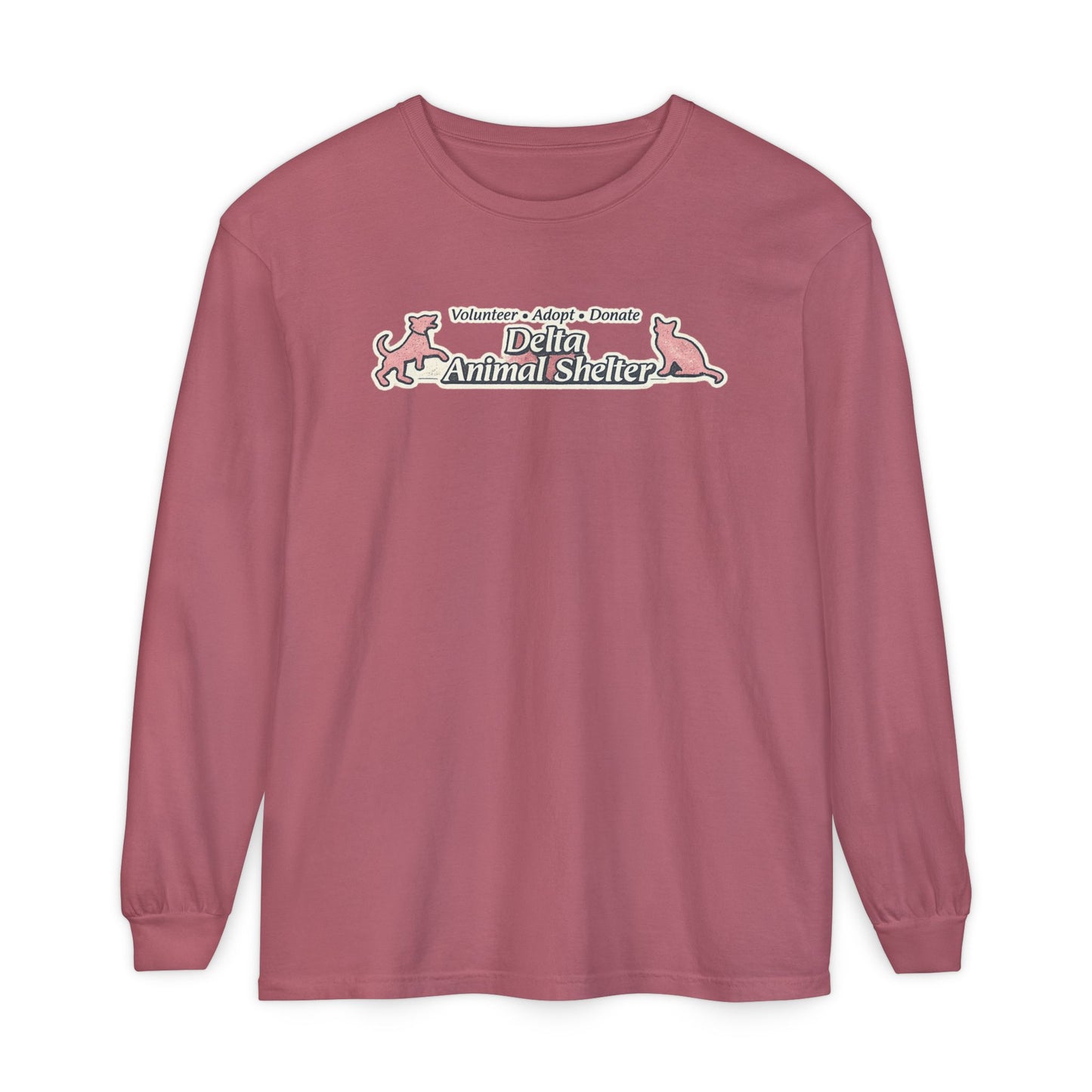 Delta Animal Shelter Long Sleeve "Retro Style" Collection Tee (Internal)