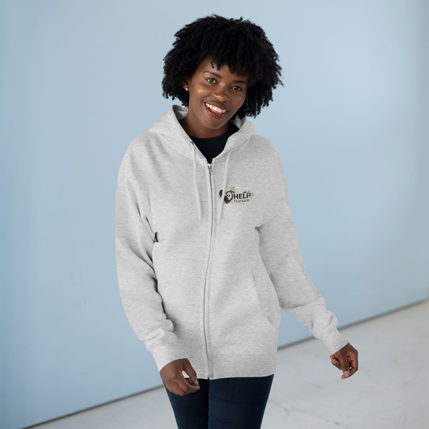 Help Humane Zip Hoodie "Eco" Logo