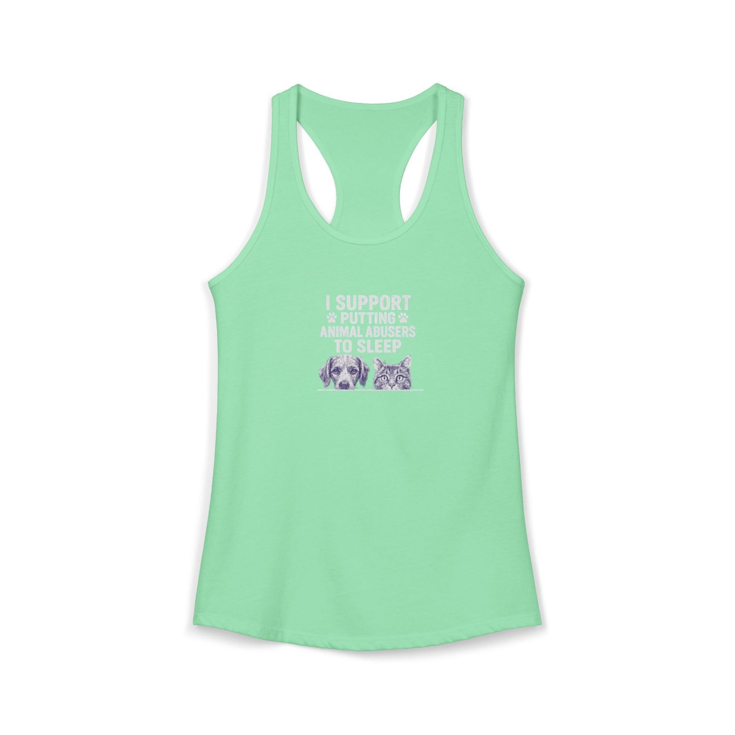 Rescue for Life "I Support" Logo Women's Ideal Racerback Tank