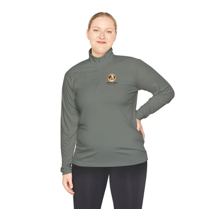 Happy Tails Unisex Quarter-Zip Pullover for Charity Support