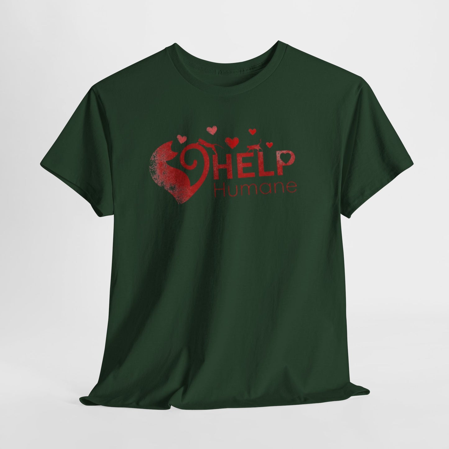 Help Humane Valentine's Day T-Shirt — Animal Rescue Heart Logo Tee