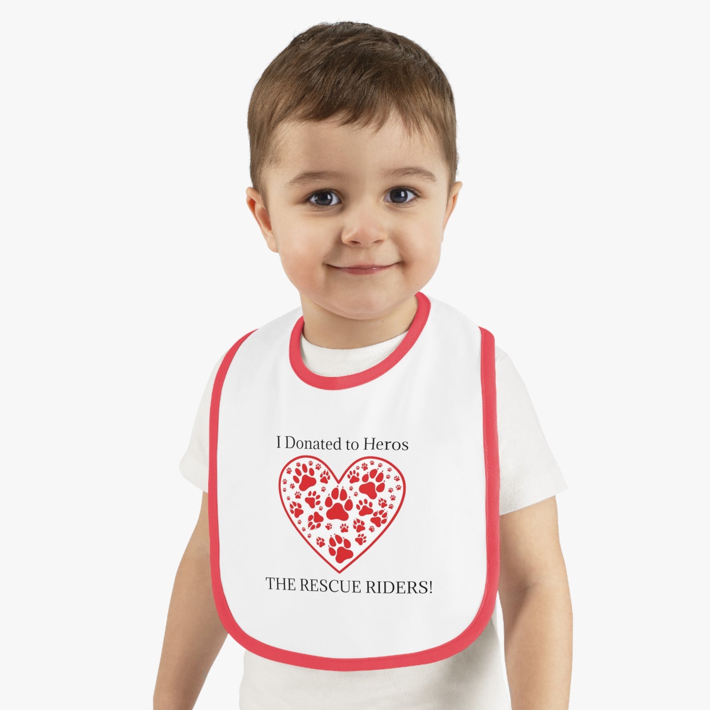 Rescue Riders Heartfelt Donation Baby Bib