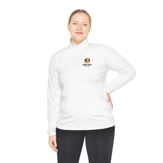 Happy Tails Unisex Quarter-Zip Pullover for Charity Support
