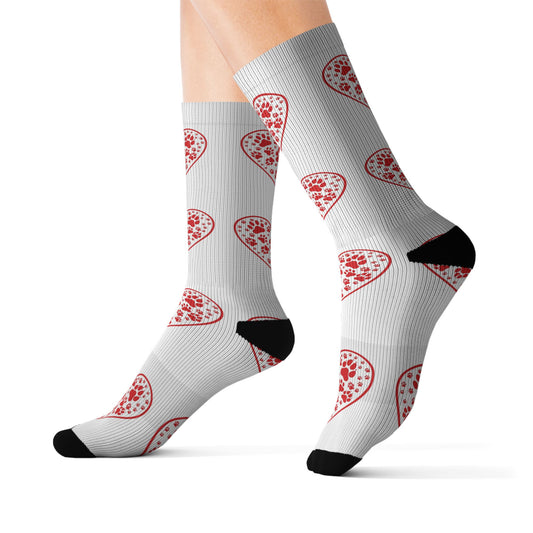 Rescue Rider Heart Patterned Socks