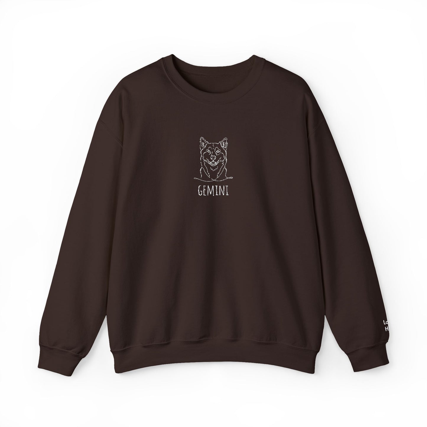 Custom Embroidered Pet Long Sleeve Crewneck