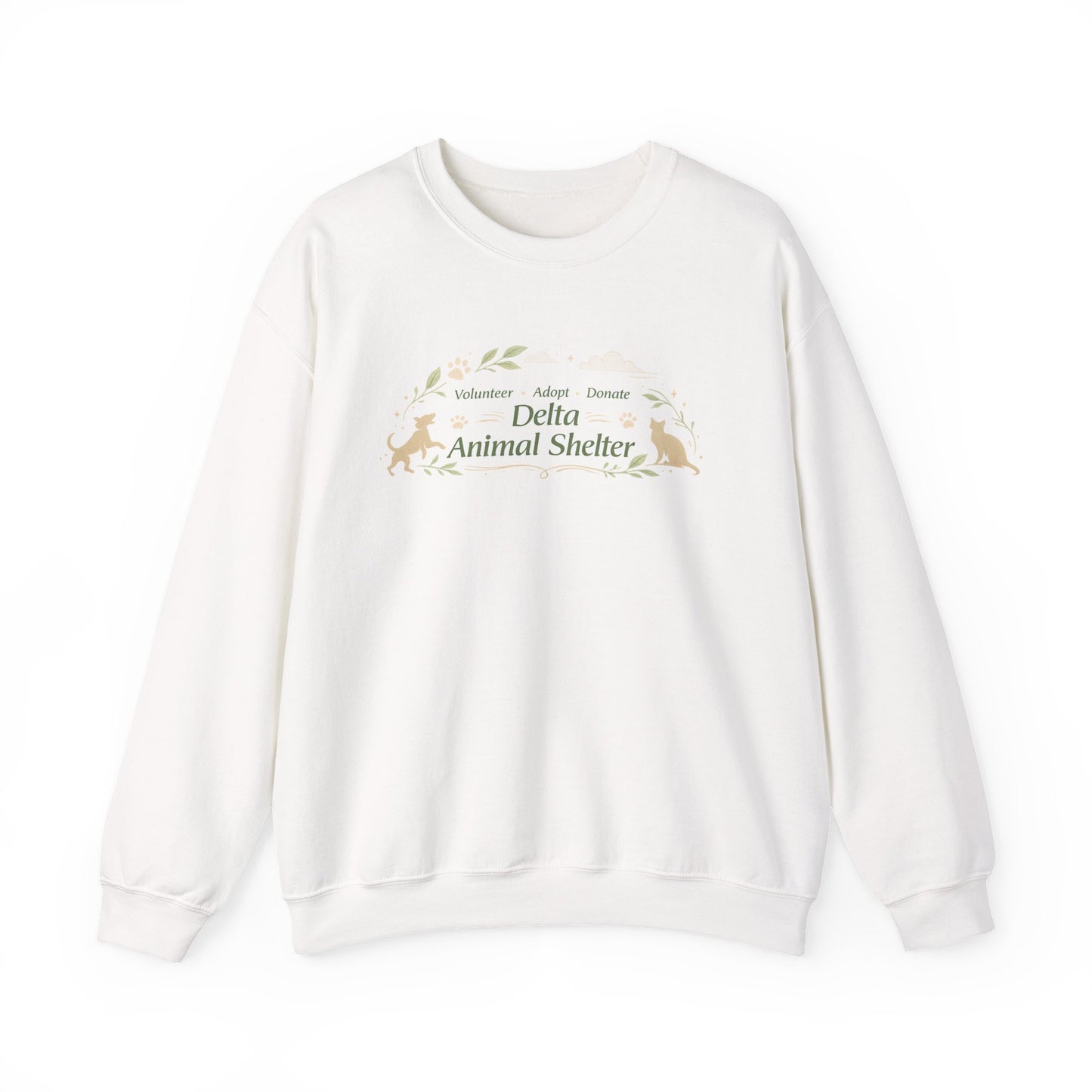 Delta Animal Shelter "Eco Style" Crewneck Sweatshirt (Internal)
