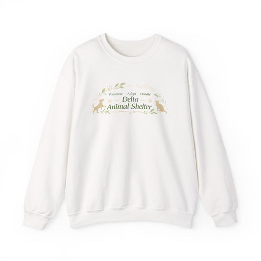 Delta Animal Shelter "Eco Style" Crewneck Sweatshirt (Internal)