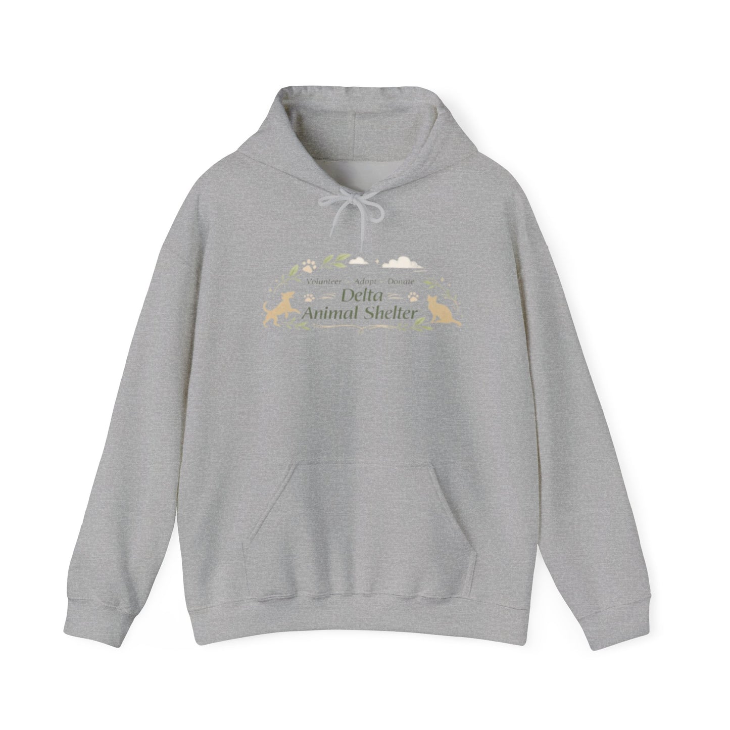 Delta Animal Shelter "Eco Style" Unisex Heavy Blend™ Hooded Sweatshirt