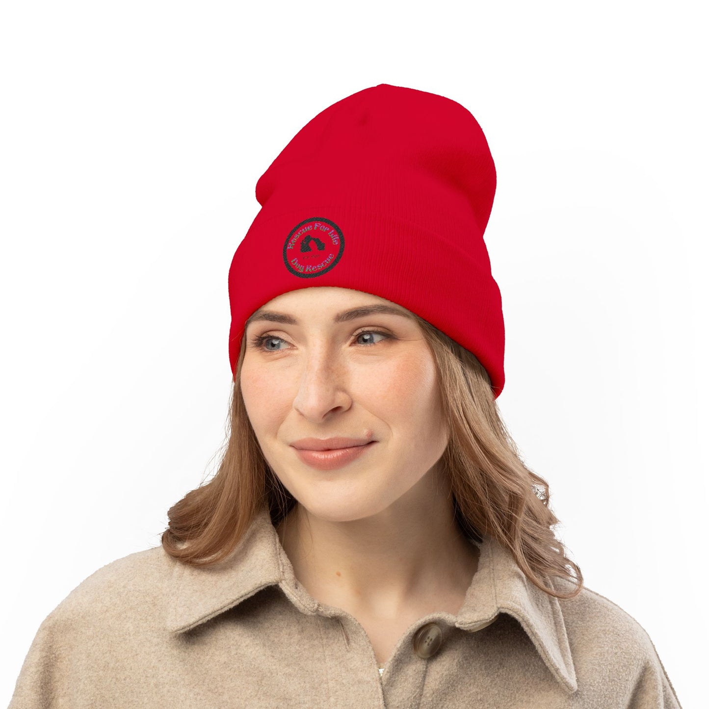 Rescue For Life Embroidered Knit Hat