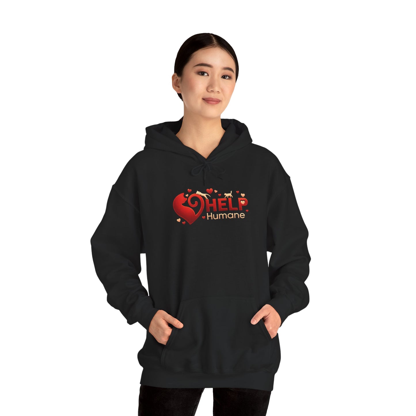 Help Humane Heart Hoodie – Animal Rescue Charity Sweatshirt