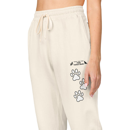 Staff Inventory Delta Animal Shelter Paw Print Sweatpants — Cozy Fleece Joggers