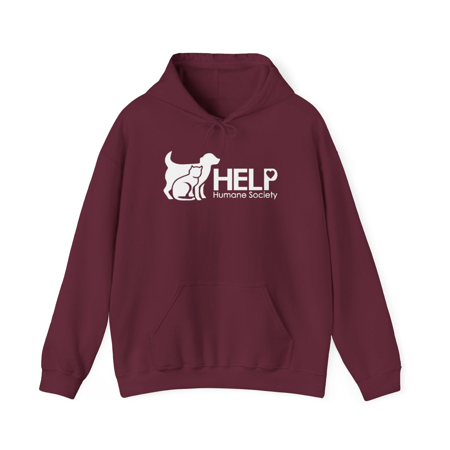 HELP Humane Society White Logo - Fundraising Hoodie