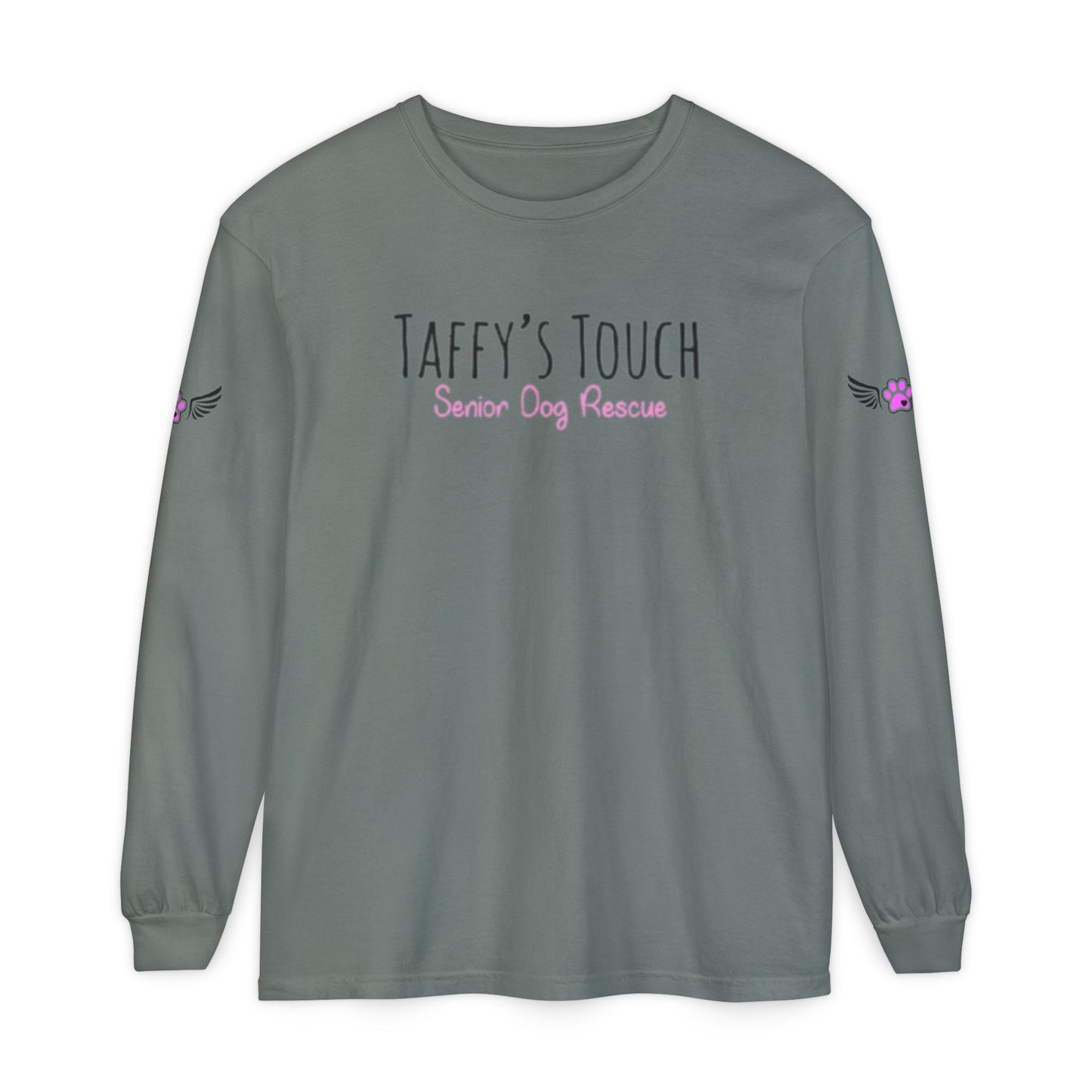 Taffy’s Touch Senior Dog Rescue Long Sleeve - Wings on the Sleeves