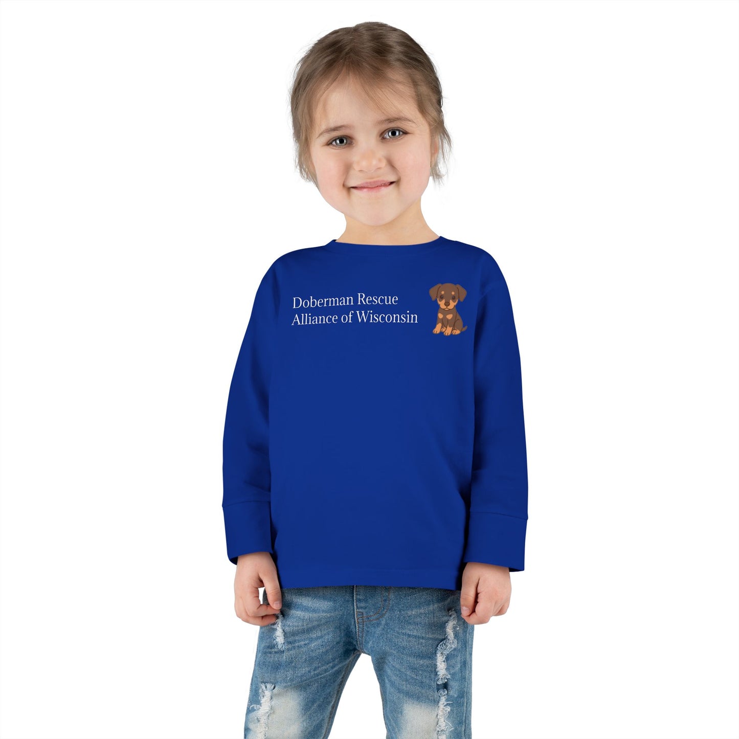 Doberman Rescue Cute Toddler Long Sleeve