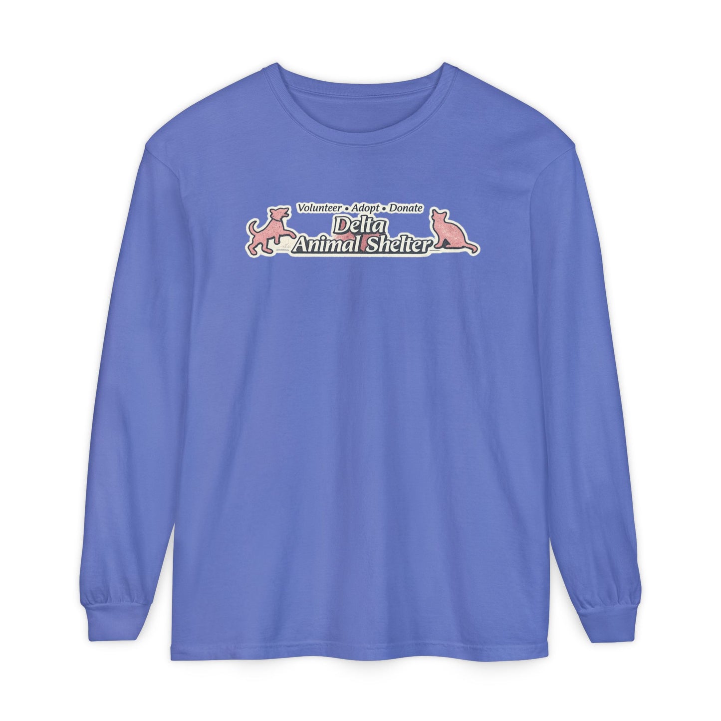Delta Animal Shelter Long Sleeve "Retro Style" Collection Tee (Internal)