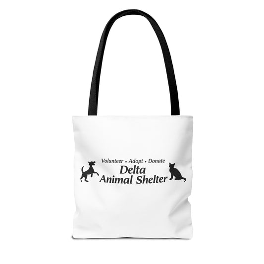 Delta Animal Shelter Tote Bag — Multiple Size & Color Charity Tote