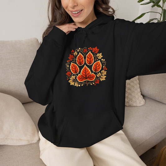 Delta Animal Shelter Autumn Leaves Paw Hoodie