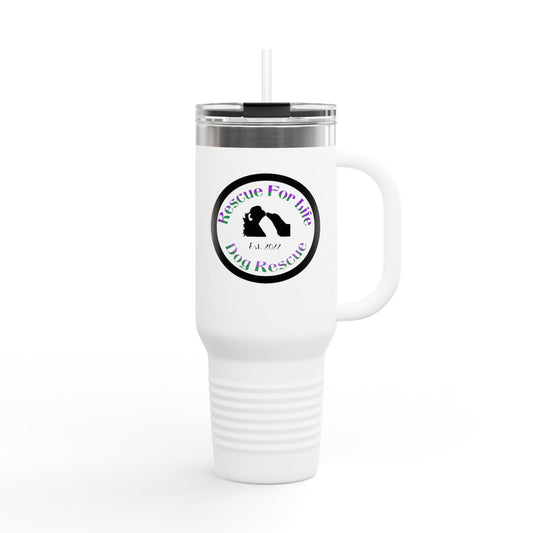 Rescue For Life Dog Rescue Classic Logo - 40oz Insulated Travel Mug