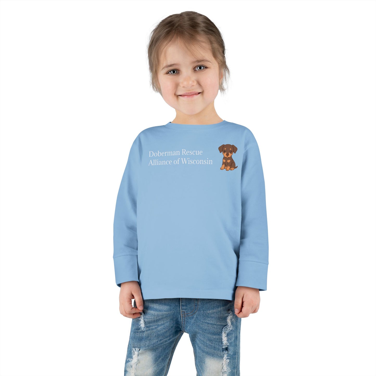 Doberman Rescue Cute Toddler Long Sleeve