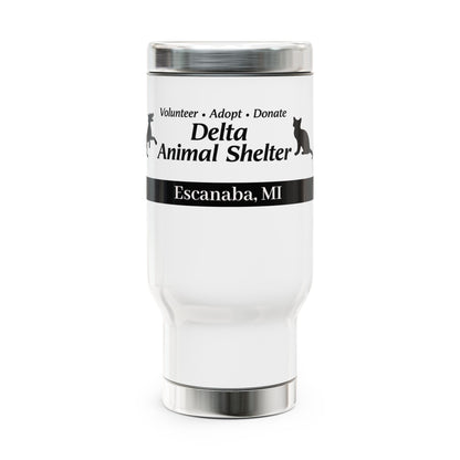 Delta Animal Shelter Escanaba, MI Travel Mug -  14oz Stainless Steel Handle Tumblers