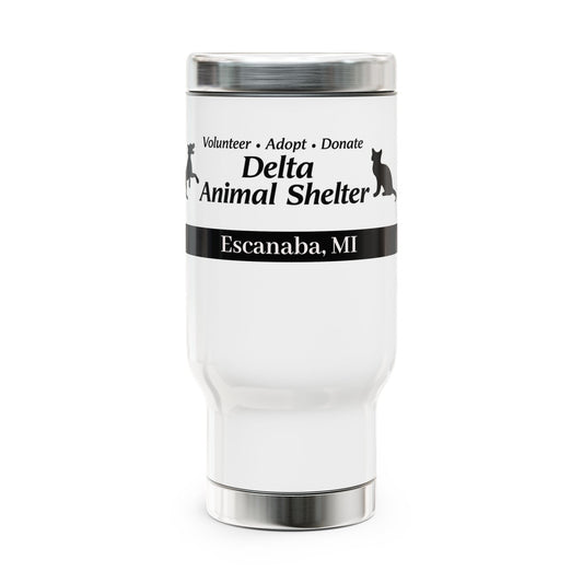Delta Animal Shelter Escanaba, MI Travel Mug -  14oz Stainless Steel Handle Tumblers