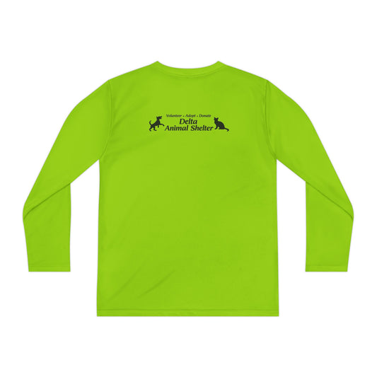 Youth Long Sleeve Delta Animal Shelter "Line Art" Collection Logo on Back