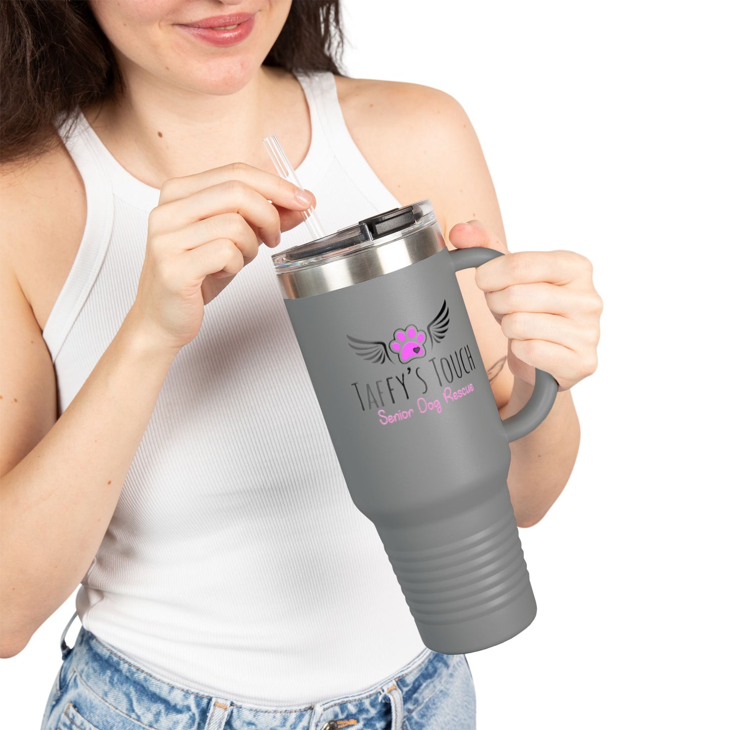 Taffy’s Touch Senior Dog Rescue - 40oz Insulated Travel Mug