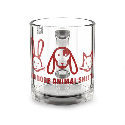 Red Door Shelter Glass Mug — Animal Shelter Fundraiser 10oz