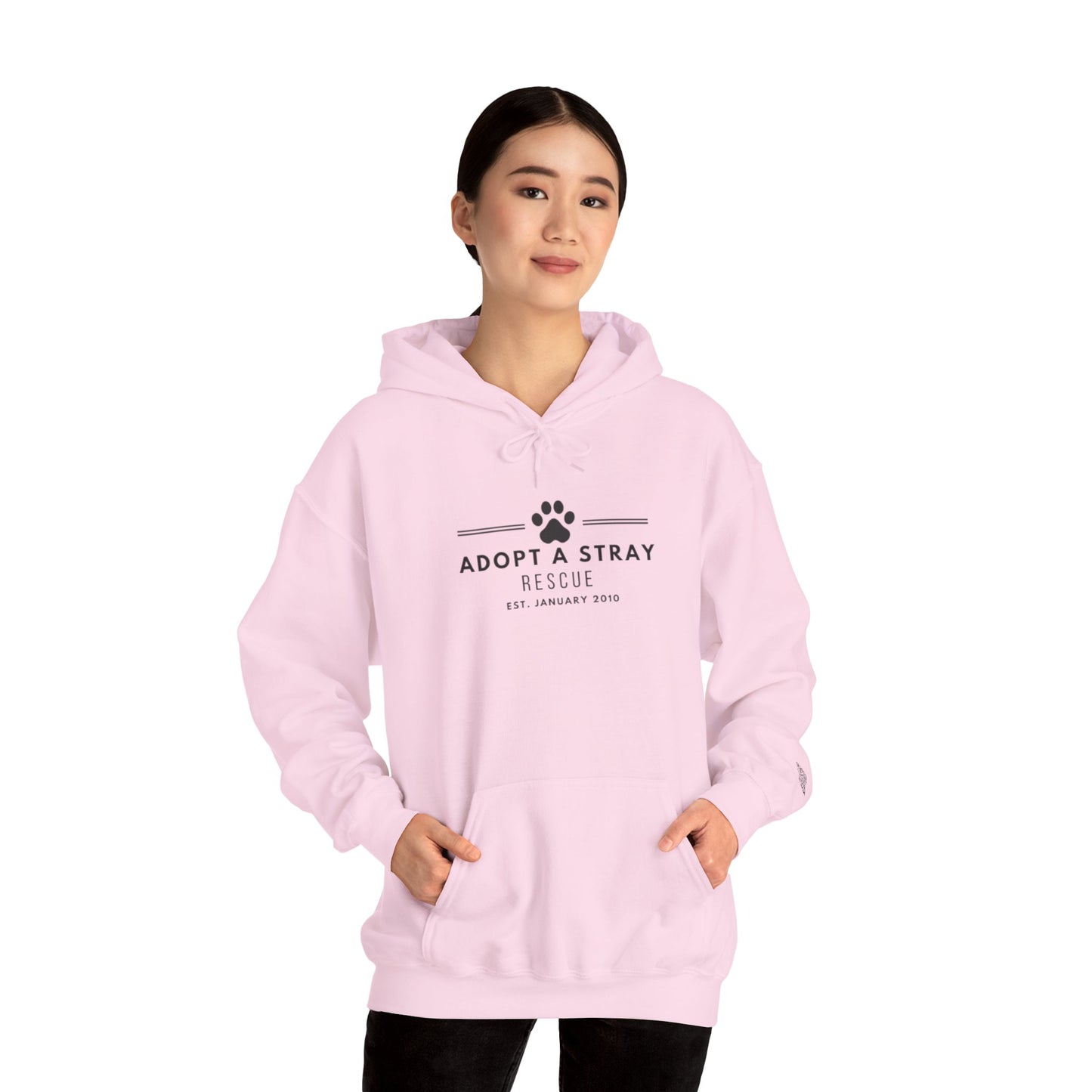 Adopt a Stray Rescue Hoodie — Paw Print Animal Rescue Sweatshirt