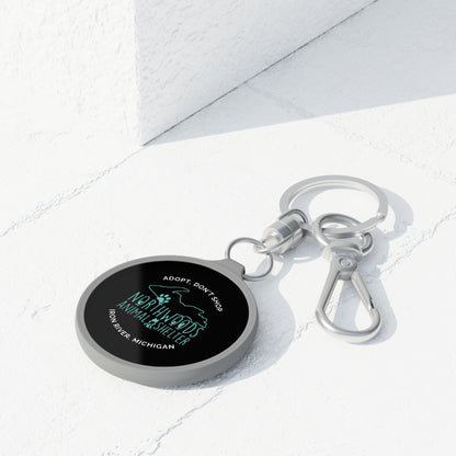 Northwoods Animal Shelter Round Keyring