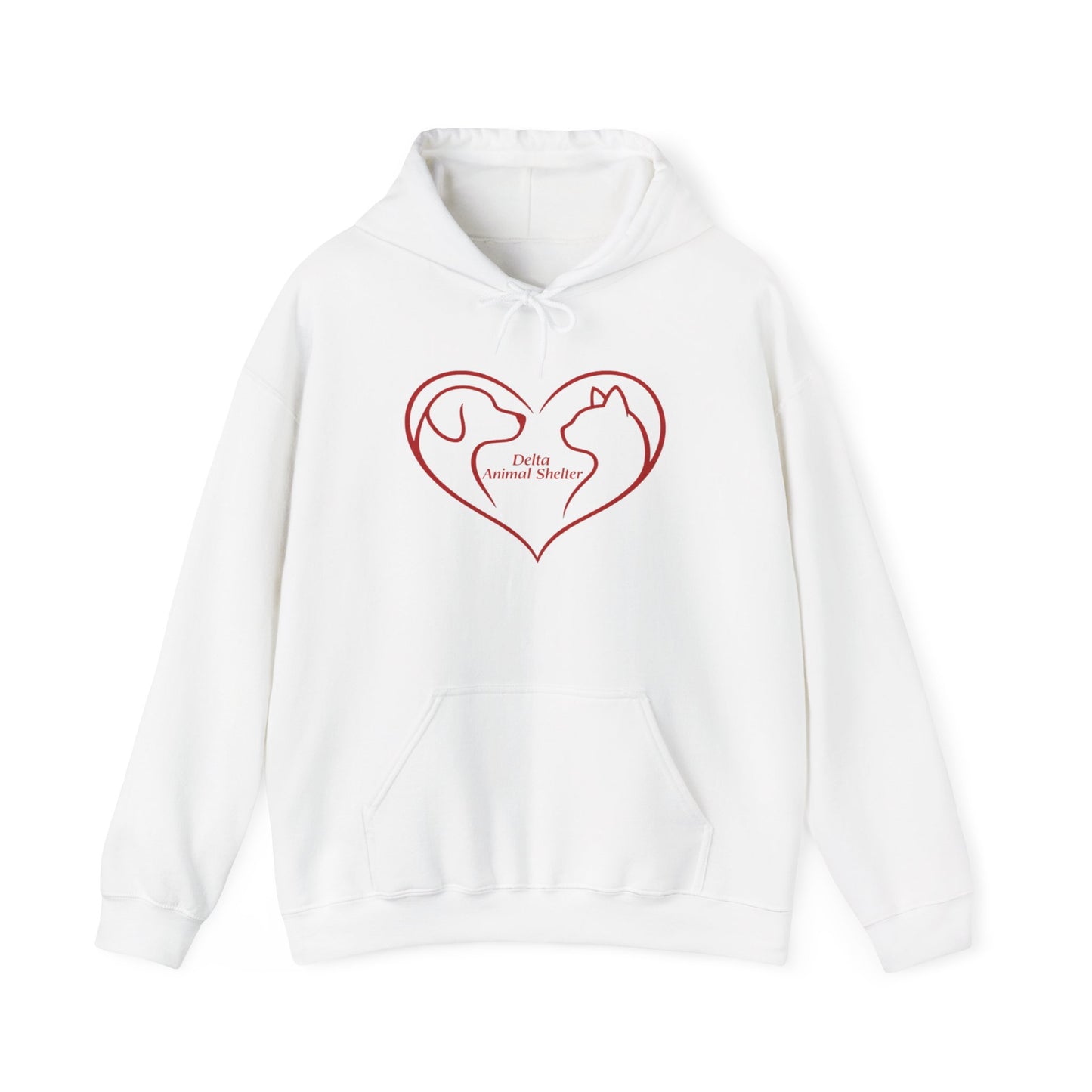 Delta Animal Shelter Dog & Cat Heart Hoodie (Internal)