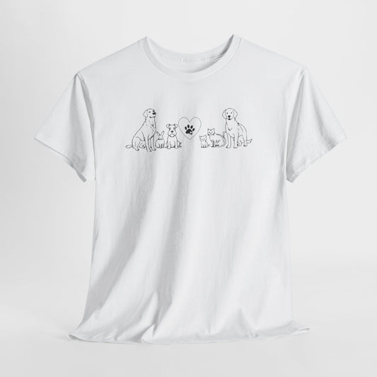 Delta Animal Shelter Line Animal Art T-Shirt (Internal)