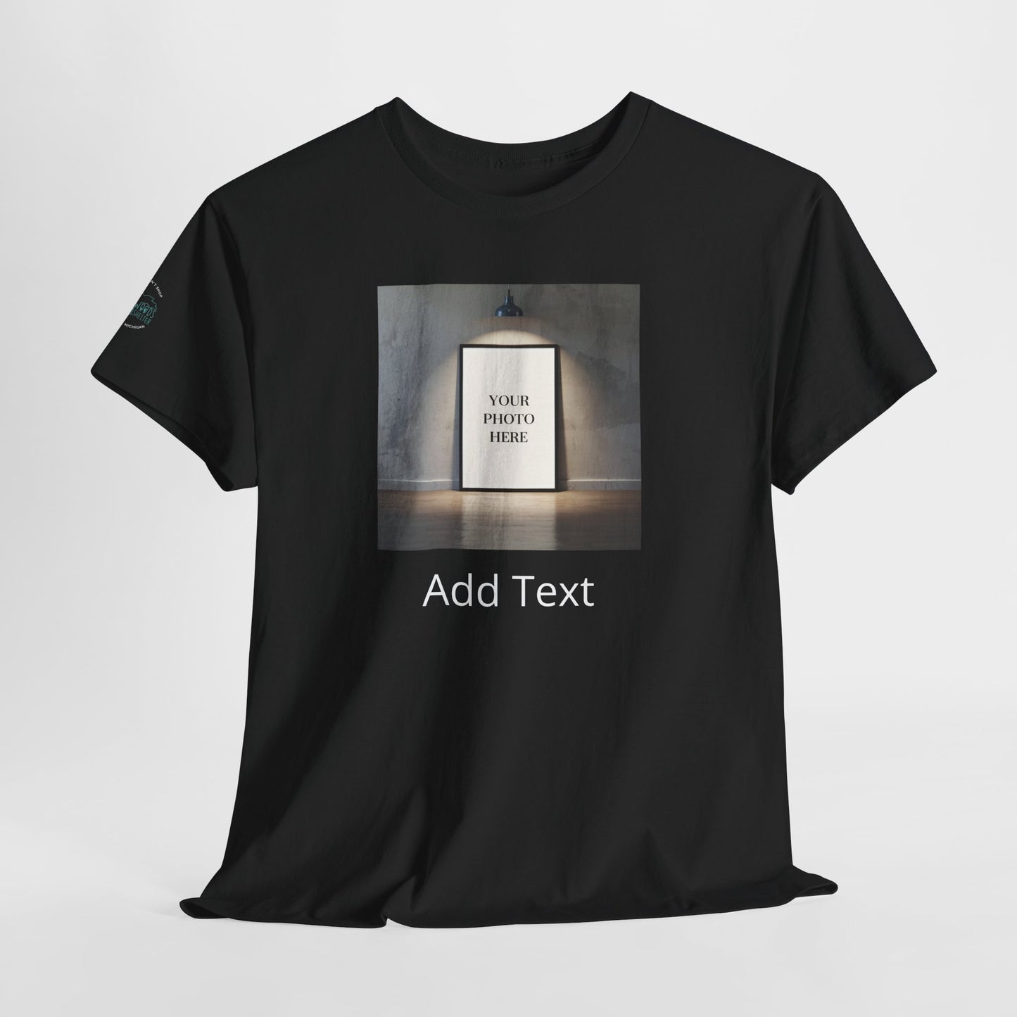 Northwoods Shelter Customizable Tee — Add Text and an Image!