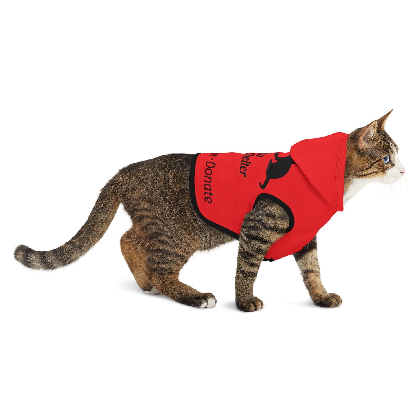Delta Animal Shelter Volunteer • Adopt • Donate Red Dog & Cat Shelter Hoodie