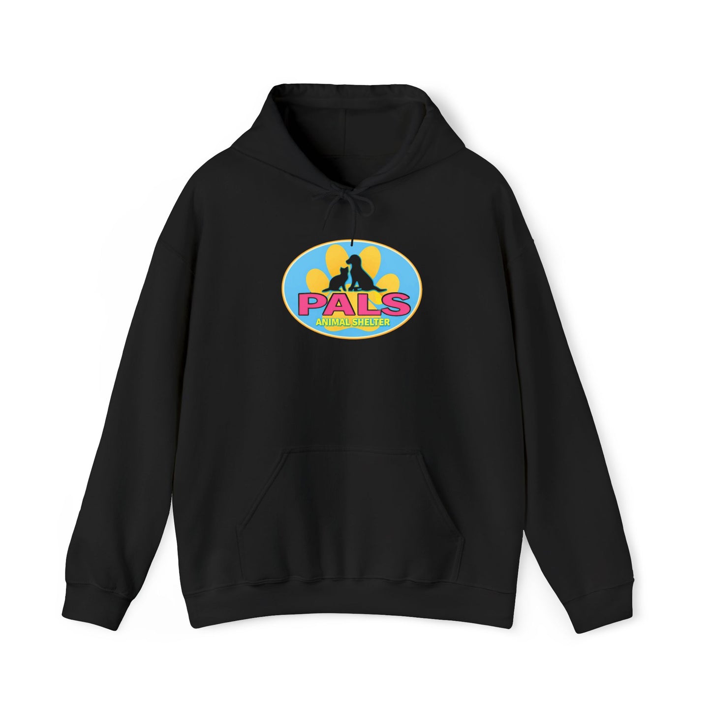 PALS Animal Shelter Badge New Color Logo Hoodie