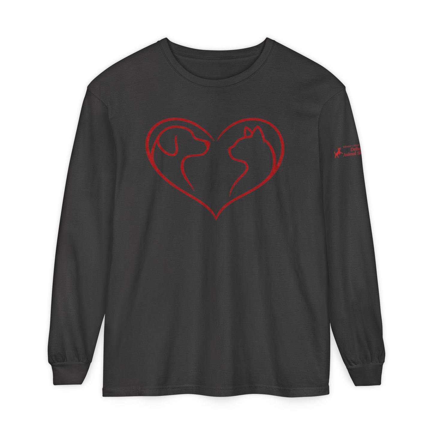 Delta Animal Shelter Dog & Cat Heart Long Sleeve Tee (Internal)