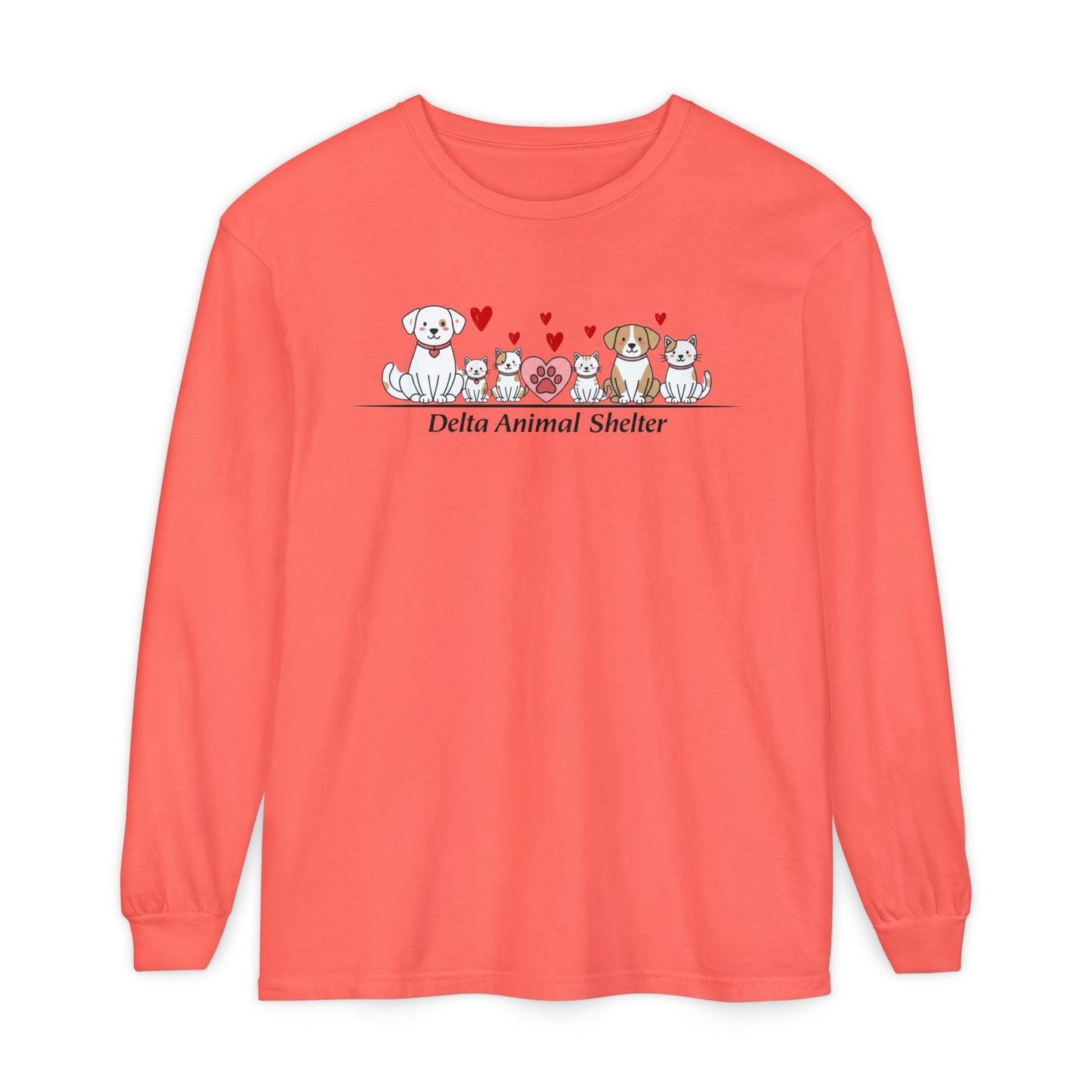 Delta Animal Shelter Long Sleeve Tee Valentine's Day Collection (Internal)