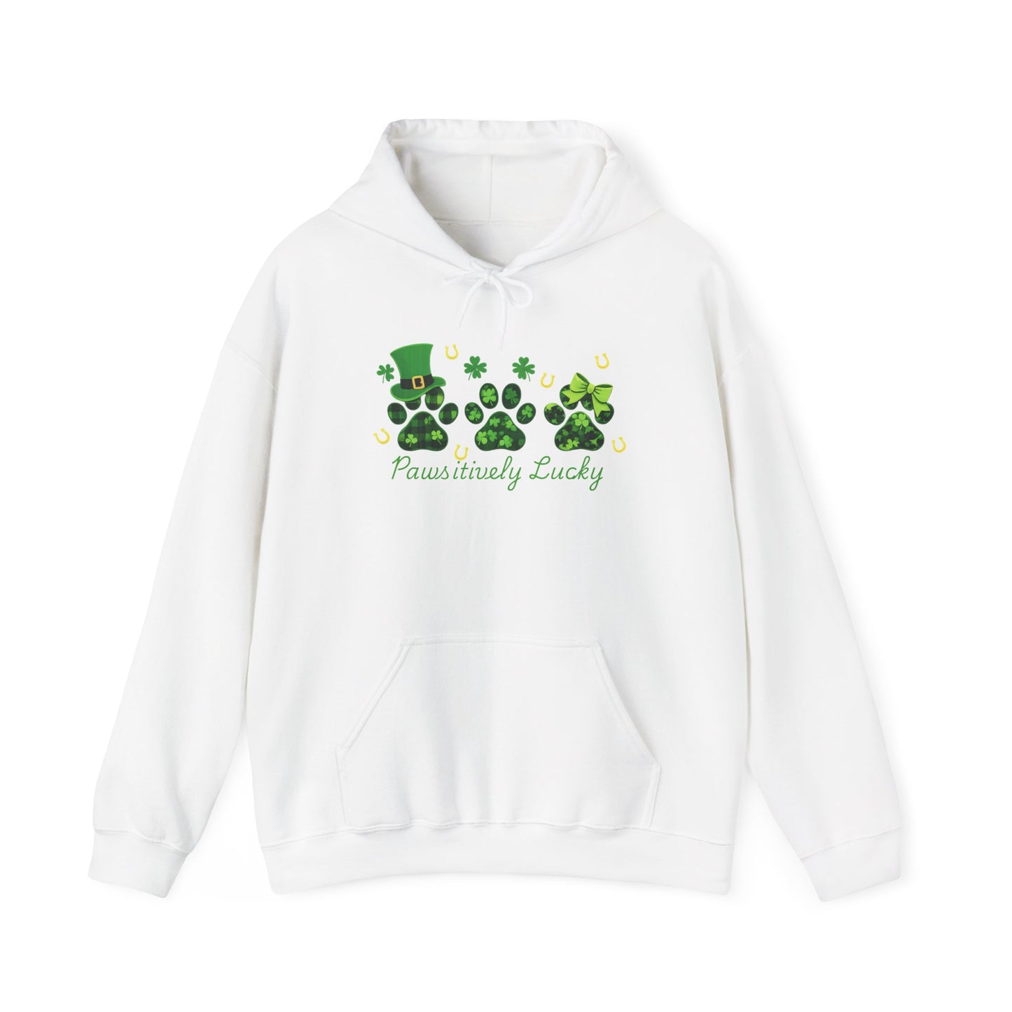 Staff Inventory Delta Animal Shelter Paws-itevely Lucky Hoodie - Delta Logo on Back