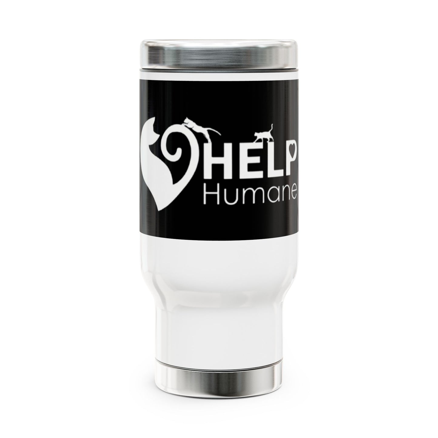 Help Humane Society 14oz Stainless Steel Travel Mug with Handle